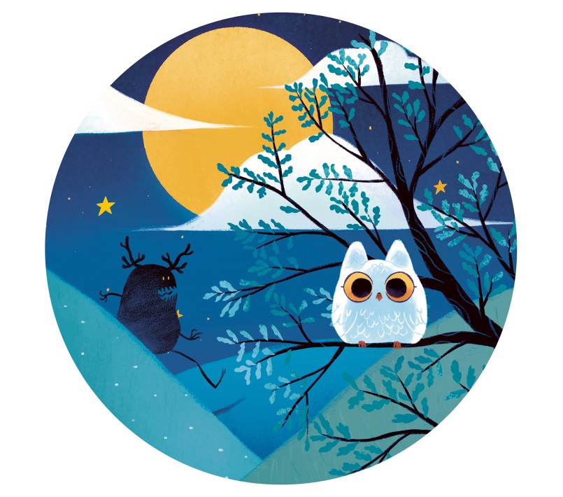 PUZZLE SILHOUETTE - CAVALIERE DELLA LUNA PIENA