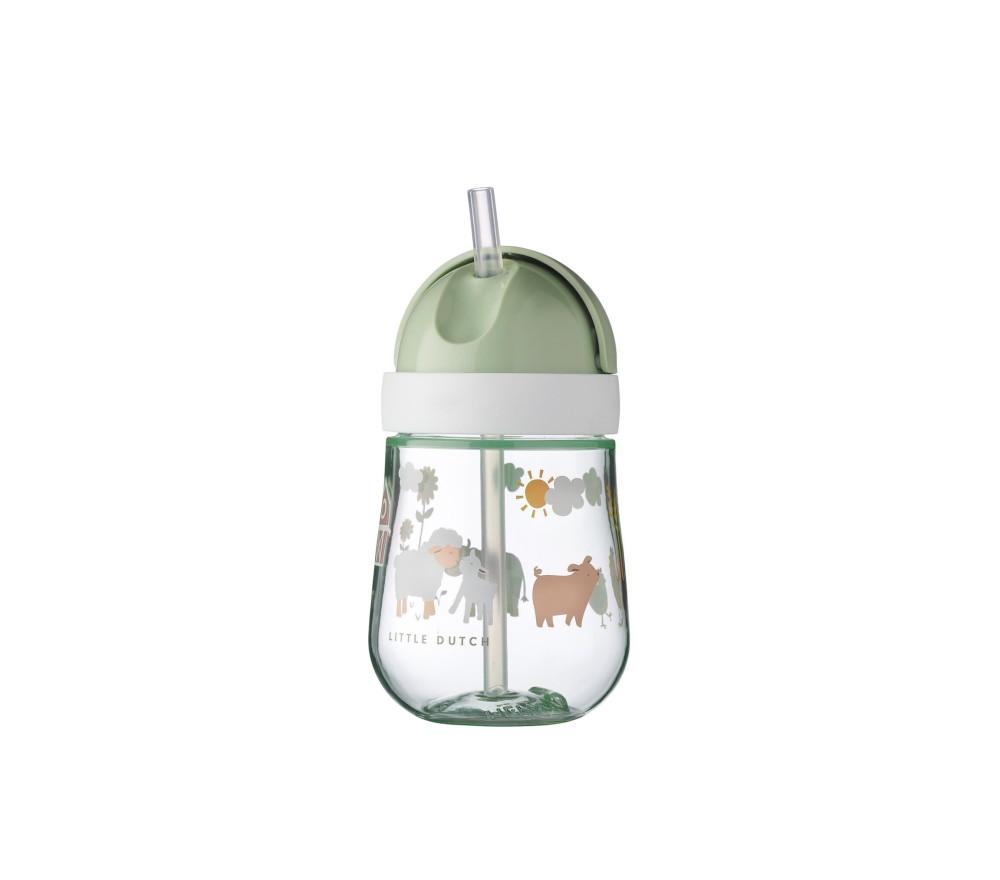 BORRACCIA PER BAMBINI CON CANNUCCIA E TAPPO SCORREVOLE- LITTLE FARM