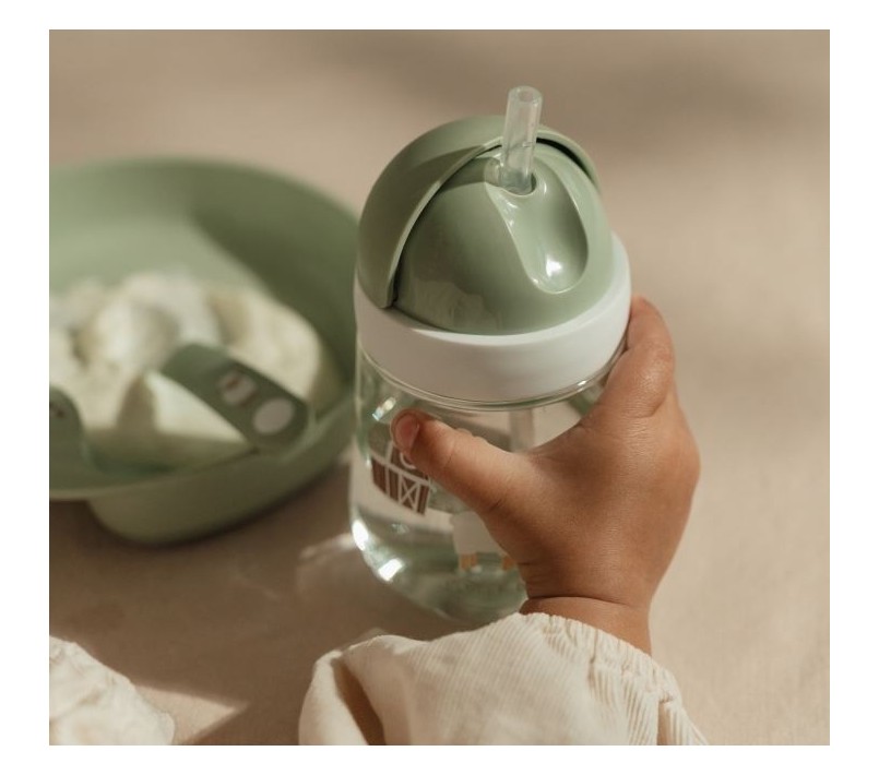 BORRACCIA PER BAMBINI CON CANNUCCIA E TAPPO SCORREVOLE- LITTLE FARM