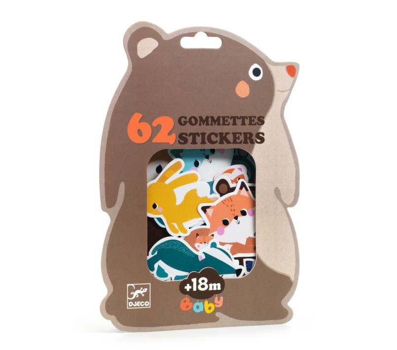 STICKERS PER I PICCOLI - ANIMALI DEL BOSCO