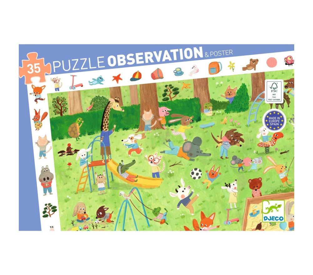 PUZZLE DI OSSERVAZIONE - IL GIARDINO DEI PICCOLI AMICI