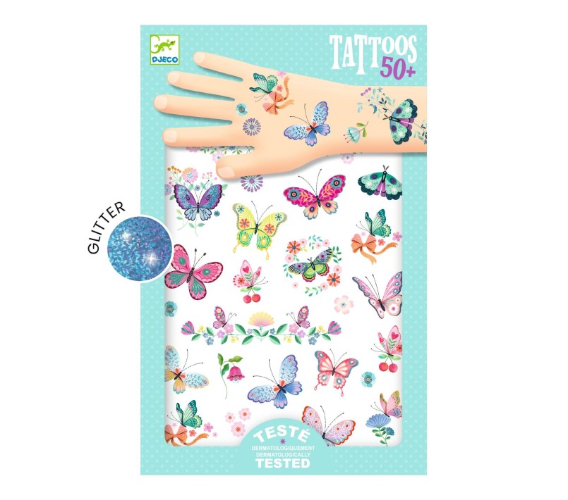 TATUAGGI PER BAMBINI - FARFALLE DA SOGNO