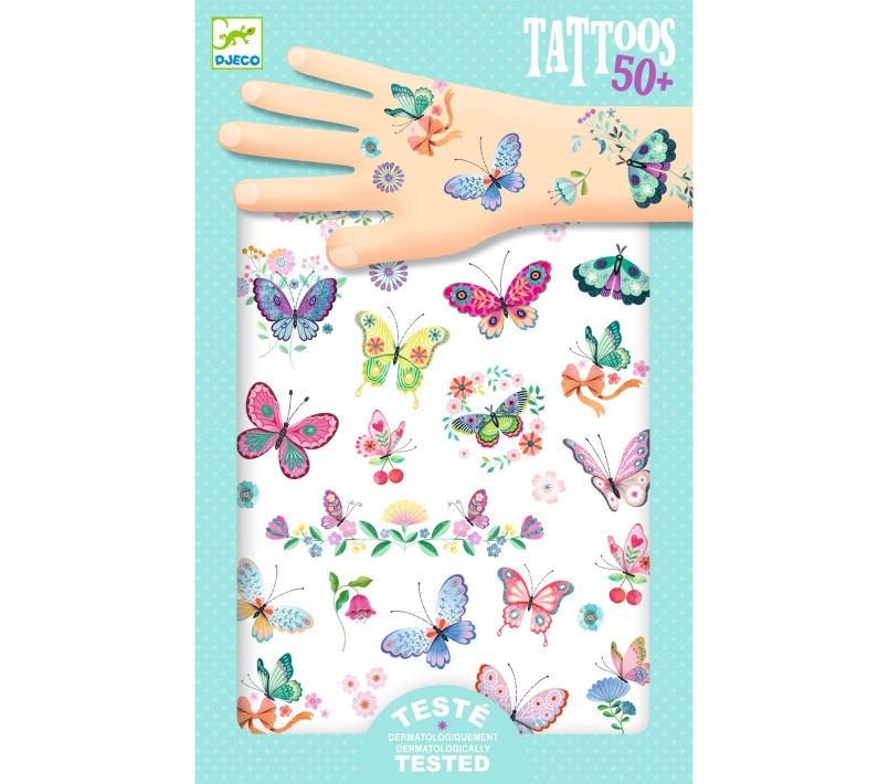 TATUAGGI PER BAMBINI - FARFALLE DA SOGNO