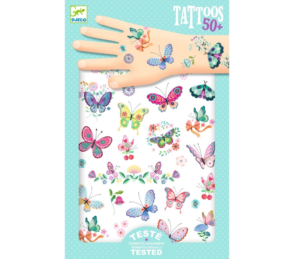 TATUAGGI PER BAMBINI - FARFALLE DA SOGNO