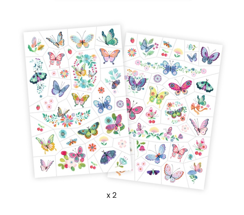 TATUAGGI PER BAMBINI - FARFALLE DA SOGNO
