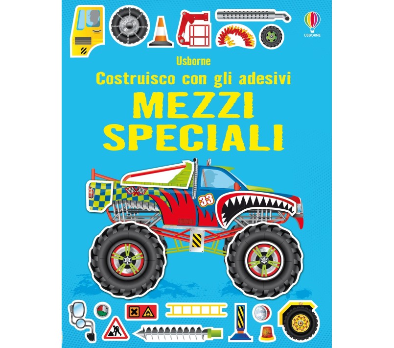 LIBRO CON ADESIVI - MEZZI SPECIALI