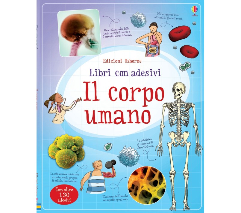 LIBRO CON ADESIVI - IL CORPO UMANO