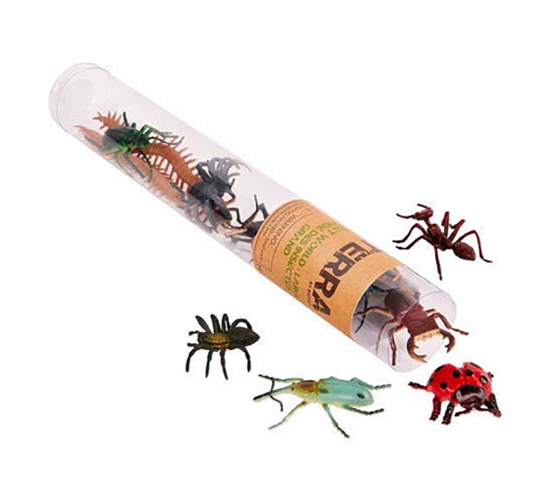 INSETTI DEL MONDO IN TUBO 4-12 CM - SET DA 14 PEZZI