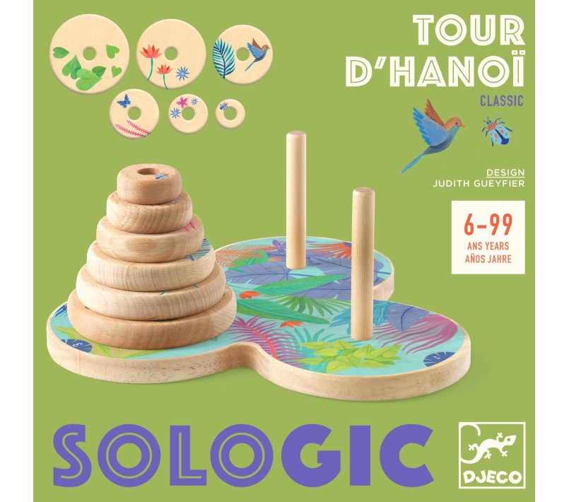 ROMPICAPO IN LEGNO - TORRE DI HANOI