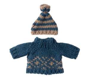 MICRO - TOPINI - MAGLIONE E CUFFIA PAPA'