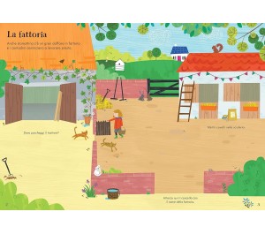 PICCOLO LIBRO CON ADESIVI - LA FATTORIA