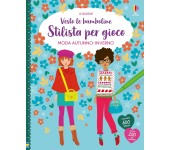 LIBRO CON ADESIVI - VESTO LE BAMBOLINE - STILISTA PER GIOCO MODA AUTUNNO INVERNO