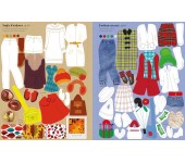 LIBRO CON ADESIVI - VESTO LE BAMBOLINE - STILISTA PER GIOCO MODA AUTUNNO INVERNO