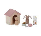 SET MOBILI PER CASA DELLE BAMBOLE - ANIMALI DOMESTICI