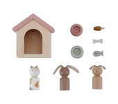 SET MOBILI PER CASA DELLE BAMBOLE - ANIMALI DOMESTICI