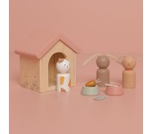 SET MOBILI PER CASA DELLE BAMBOLE - ANIMALI DOMESTICI