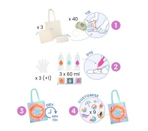 DIY SUNSHINE CAMP - SET CREATIVO TIE-DYE