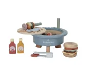 BARBECUE CON ACCESSORI IN LEGNO