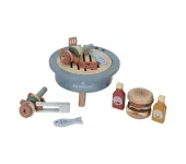 BARBECUE CON ACCESSORI IN LEGNO