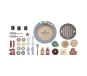 BARBECUE CON ACCESSORI IN LEGNO