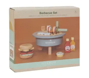 BARBECUE CON ACCESSORI IN LEGNO