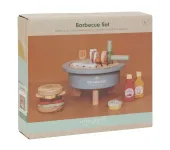 BARBECUE CON ACCESSORI IN LEGNO