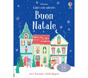 LIBRO CON ADESIVI LUCCICANTI- BUON NATALE