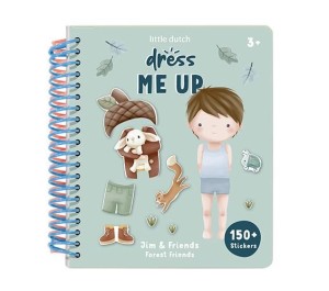 ALBUM CON STICKERS DRESS ME UP - JIM AND FRIENDS FOREST FRIENDS