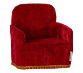 MICRO - POLTRONA VELLUTO ROSSA