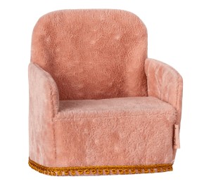 MICRO - POLTRONA VELLUTO ROSA