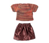 MICRO - TOPINI - SET MAGLIONE E GONNA METALLIZZATA MAMMA