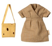 MICRO - TOPINI - ABITO QUADRETTI E BORSA MAMMA