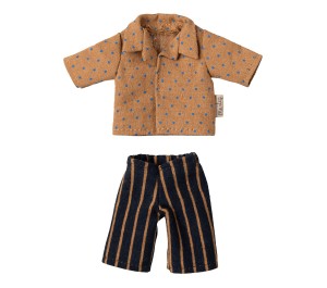 MICRO - TOPINI - SET CAMICIA POIS E PANTALONI RIGHE PAPA'