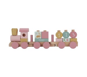 TRENINO IN LEGNO BLOCCHI - FAIRY GARDEN