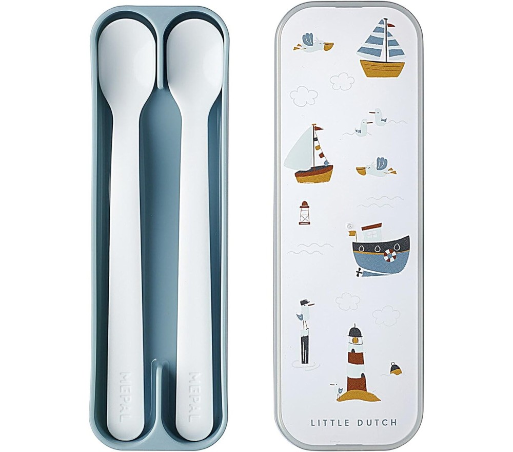 SET CUCCHIAINI SVEZZAMENTO DA VIAGGIO CON CUSTODIA - SAILORS BAY