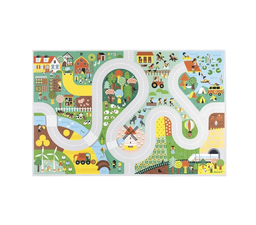 TAPPETO GIOCO PISTA - CAMPAGNA