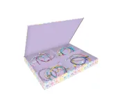 SET BRACCIALETTI CON FILI DI COTONE - ARCOBALENO