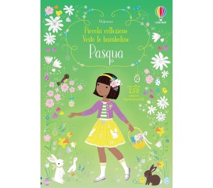 LIBRO CON ADESIVI - PICCOLA COLLEZIONE VESTO LE BAMBOLINE - PASQUA