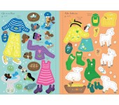 LIBRO CON ADESIVI - PICCOLA COLLEZIONE VESTO LE BAMBOLINE - PASQUA