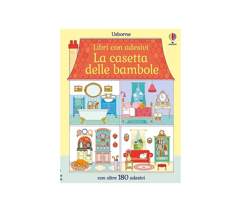 LIBRO CON ADESIVI - LA CASETTA DELLE BAMBOLE