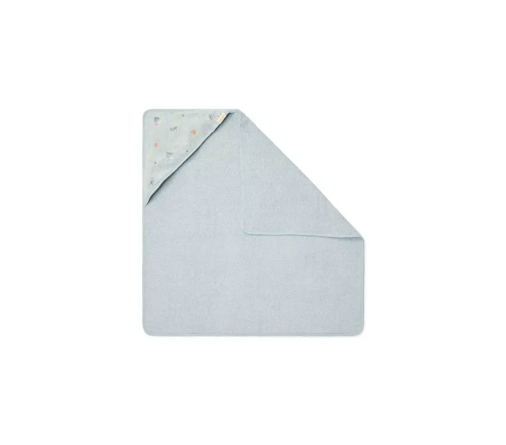 ACCAPPATOIO TRIANGOLARE COTONE ORGANICO - FOREST FRIENDS BLU