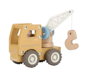 CAMION CON GRU IN LEGNO