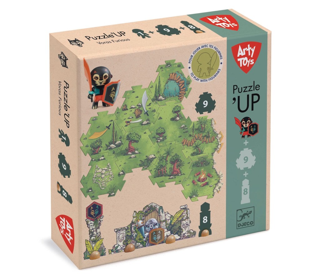 ARTY TOYS DJECO - CAVALIERI - PUZZLE CON PERSONAGGIO VORAS FURIOUS