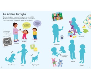LIBRO CON ADESIVI - UN NUOVO ARRIVO IN FAMIGLIA