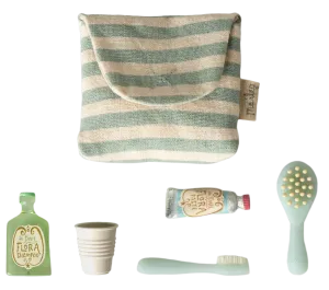 MICRO - SET ACCESSORI BAGNO CON BORSA BLU