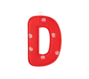 LETTERA "D" IN STOFFA DA APPENDERE