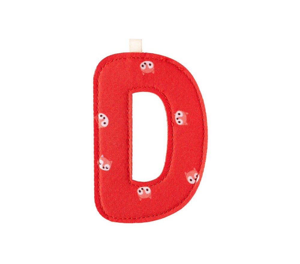 LETTERA "D" IN STOFFA DA APPENDERE