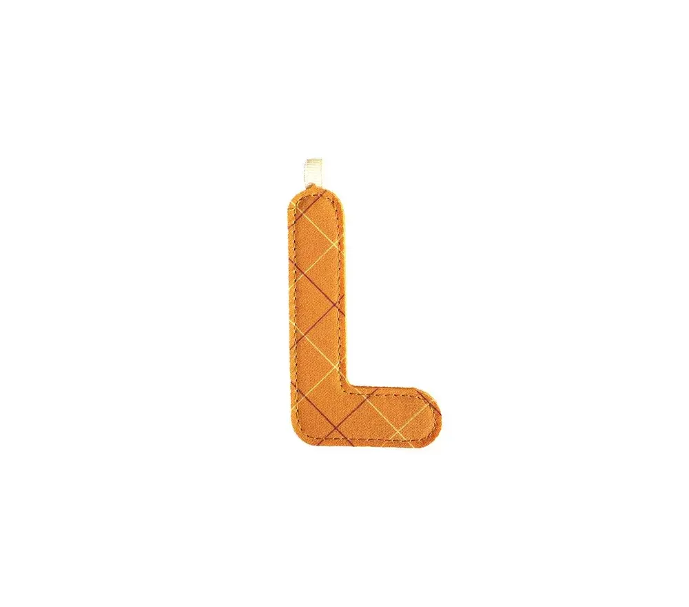 LETTERA "L" IN STOFFA DA APPENDERE