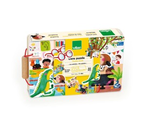 LIBRO GIOCO PUZZLE IN LEGNO - ATTIVITA'